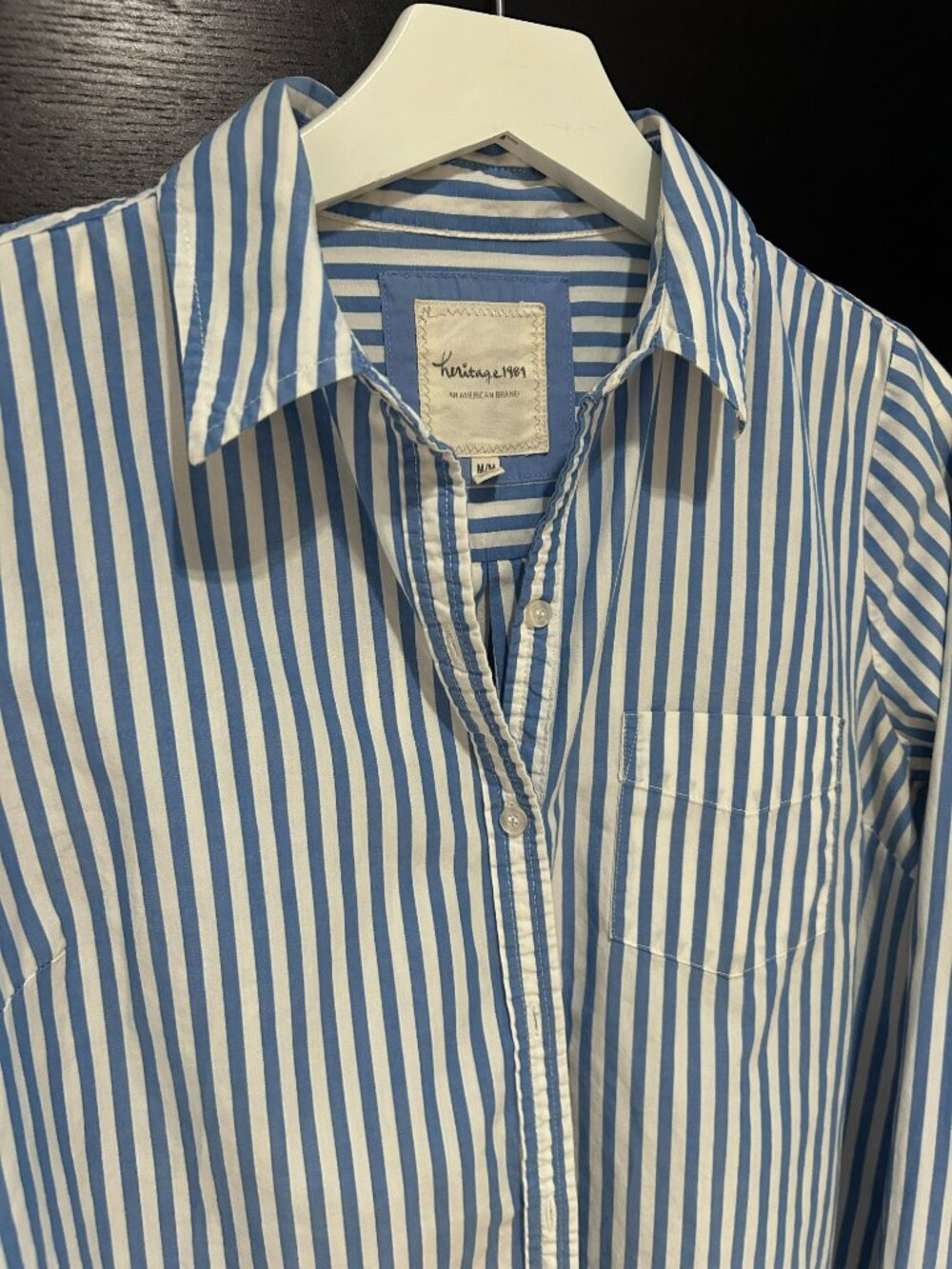 Forever21 Striped Poplin Button Down Shirt - Picture 5 of 8